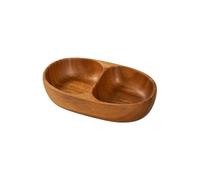 Generico Bowards for Snacks - Boles for Children's Snack | Fonte in legno con doppio scompartimento | Piccoli contenitori per alimenti per cereali insalata Noci da picnic campeggio