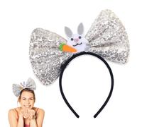 Generico Bowknot Headbands, Easter Theme Sequin Bow Hairband, Stylish Party Supplies, Photography Prop Adult Women, Teenage Girls, Ideal for Holiday Events and Festive Outfits