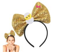 Generico Bowknot Headbands, Easter Theme Sequin Bow Hairband, Stylish Party Supplies, Photography Prop Adult Women, Teenage Girls, Ideal for Holiday Events and Festive Outfits