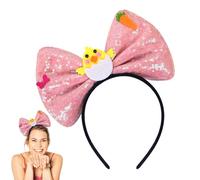 Generico Bowknot Headbands, Easter Theme Sequin Bow Hairband, Stylish Party Supplies, Photography Prop Adult Women, Teenage Girls, Ideal for Holiday Events and Festive Outfits
