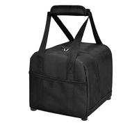 Generico Bowling Bag, Bowling Ball Carrier, Waterproof Oxford with Padded Holder and with Side Mesh Pockets for Men, Athletes, Practice, Travel, Tournament Use, 8.5x8.5x8 Inches, Black
