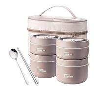 Genérico -Box - Contenitore Di Alimenti Isolati, Lunch Box Portatile | Sout-Safe Riscaldamento, Lorzonal Impilabile Termale Modose Per La Scuola Cibo Escursione Donne Uomini