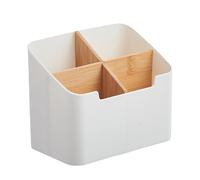 Generico Box Di Archiviazione Desktop a 4 Distretti, Scatola Del Telecomando, Organizzatore Proprietario Desktop, Divieti per La Cancelleria E I Pennelli Il Trucco Penna, Cosmetici