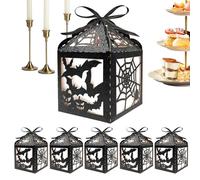 Generico Box di caramelle di Halloween | Contenitori Chauve-Souris scavati per prelibatezze e snack | Sacchetti regalo di Halloween per cucina da cucina per ufficio infestato