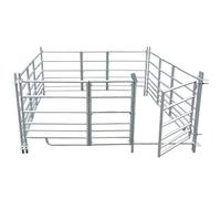 Generico Box Pecore in Acciaio Zincato 4 Pannelli 137 x 137 x 92 cm,Commercio e Industria,Agricoltura,Zootecnia-141815