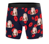 Generico Boxer Personalizzati con Foto per Uomo, Biancheria Intima Divertente Personalizzata con Testi di Immagini, 2025 Pantaloncini Personalizzati Mutande novità Regali di San Valentino, S-5XL