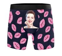 Generico Boxer Personalizzati con Foto per Uomo, Biancheria Intima Divertente Personalizzata con Testi di Immagini, 2025 Pantaloncini Personalizzati Mutande novità Regali di San Valentino, S-5XL