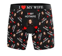 Generico Boxer Personalizzati con Foto per Uomo, Biancheria Intima Divertente Personalizzata con Testi di Immagini, 2025 Pantaloncini Personalizzati Mutande novità Regali di San Valentino, S-5XL