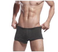 Generico Boxer Traspiranti Uomo,Pantaloni in Maglia Comodi Pantaloncini da Casa da Uomo in Cotone A Vita Media