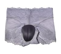 Generico Boxer Uomo Senza Cuciture-Biancheria Intima con Cuscino in Spugna con Sospensorio in Rete Trasparente a Vita Alta in Pizzo Sexy stereoscopico 3D da Uomo