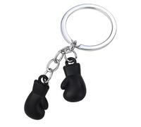 Generico Boxing Keychain - 3.38in 3D Metal Keychains | 3D Metal Bag Charm For Backpack, Zinc Alloy 1-Pack, Lightweight Sport Charm For Party Favors, Gold Silver MMA Keyring.