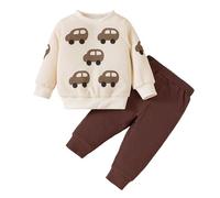 Generico Boy Set di Vestiti per Bambini Jogging Pantaloni Tuta Sportiva Unisex Color Block Felpa Neonato Completo Tuta Vestiti Casual Calda Manica Lunga Top Completini in da Neonati