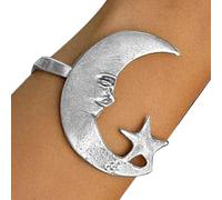 Generico Bracciale Aperto con Stella e Luna - Bracciali a Fascia Aperti con Luna e Stelle | Gioiello Regolabile Regalo per Compleanni Natale Anniversari San Madre