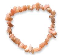 Generico Bracciale chips braccialetto pietra vera naturale (PIETRA DI LUNA PESCA)