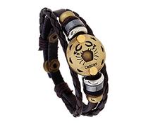Generico Bracciale Cuoio Uomo, Bracciale Con Segni Zodiacali, Regolabile, Fatto A Mano, In Pelle Intrecciata, Gioielli Astrologici Con Custodia, Regali Di Compleanno Per Papà, Lui, Marito, Cancro