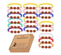 Generico Bracciale da basket, braccialetto da basket per la - Gioielli sportivi alla moda - Braccialetti di basket fatti a mano Braccialetti di ispirazione per la sportiva da uomo