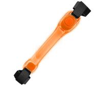 Genérico Bracciale da corsa a LED | Braccialetti a LED Slap - Le di avvertimento brillano nel braccialetto scuro per portare a spasso il cane in bicicletta di notte, 2nd Generation Silicone
