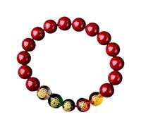 Generico Bracciale di buona | Bangle di perle da cinaggine | Bracciale di Dio per la a cinque percorsi con il fortunato fascino di pi xiu per uomini e donne per attirare la lunare