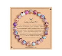 Generico Bracciale Donna Elegante Braccialetto Di Imitazione Di Naturale Bracciale Da Donna Con Ciondolo A Farfalla Squisito Leggero Bracciale Da Studente Ciondoli Per Battesimo Bracciali