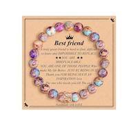 Generico Bracciale Donna Elegante Braccialetto Di Imitazione Di Naturale Bracciale Da Donna Con Ciondolo A Farfalla Squisito Leggero Bracciale Da Studente Ciondoli Per Battesimo Bracciali