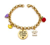 Generico Bracciale “Dove sei tu, quella è casa” - Acciaio color oro