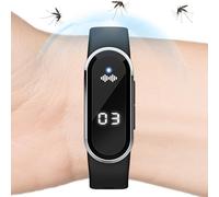 Generico Bracciale ESD, braccialetto antistatico | Orologio digitale da uomo | Braccialetto anti-zanzare ricaricabile portatile ad ultrasuoni antistatico per donne anziane e incinte
