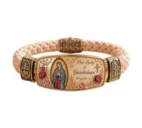 Generico Bracciale Grazia Celeste, bracciale cristiano per la preghiera alla Vergine Maria | Gioiello di fede cattolica, regalo religioso ispiratore per mamma, figlia, moglie, sorella, amica (1PC)
