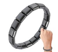 Generico Bracciale In Ematite Per Donne | Nero Regolabile Elegante - Bracciale Con Perle Gioiello Da Polso,Per Donne Papà Ragazzo Quotidiano Viaggio Lavoro Appuntamenti Fitness Festa Compleanno