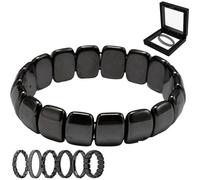 Generico Bracciale in Ematite Uomo, Bracciale in Ematite Hermios, Braccialetto Regolabile in Ematites Magnetica, Favorisce Naturalmente Il Metabolismo E Ripristina La Vitalità (Taglia Unica,D)