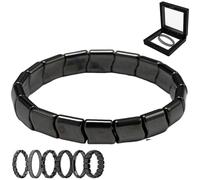 Generico Bracciale in Ematite Uomo, Bracciale in Ematite Hermios, Braccialetto Regolabile in Ematites Magnetica, Favorisce Naturalmente Il Metabolismo E Ripristina La Vitalità (Taglia Unica,C)