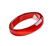 Generico Bracciale In Giada Da Donna, Agata Rossa, Ghiaccio, Braccialetti Con Corniola Del Brasile, Ciondoli(53-54MM)