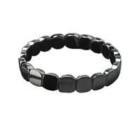 Generico Bracciale In Pietra Ematite - Decorazione Per Il Polso Maschile | Bracciale In Pietra Ematite Per Uomo Per La Fiducia,per Matrimonio Laurea San Padre Marito Fidanzato