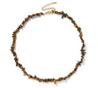 Generico Bracciale Irregolare Per Uomo E Donna, Bracciale Con Perline In Pietra A Doppio Strato, Gioielli Elastici, Gioielli Con Cristalli Curativi Naturali, Pietre Preziose, Pietra Occhio Di Tigre