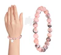 Generico Bracciale Mamma | Realizzato a Mano Commemorativo Naturale | Bracciale in Pietre Naturali per Donna - per Nonna Figlia Sorella Espressione Personale Compleanno Vacanza
