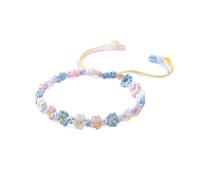 GENERICO Bracciale Margherita Gradiente Tessuto a Mano - Morbido, Resistente, Fatto a Mano | 1 Pezzo | per Vacanze, Uso Quotidiano | Gradiente