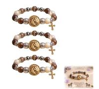 Generico Bracciale Re della Gloria con Cavallo, Braccialetto Cristiano Elastico con Ciondolo a Cavallo, Regalo Spirituale per Cristiani