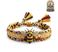 Generico Bracciale Ricamato A Mano Con Uccelli, Regolabile, Che Offre Incoraggiamento Ed Emozioni Resilienti, Regalo For Donne E Amanti Degli Uccelli(C)