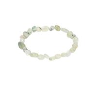 Generico Bracciale Semi Per Uomo E Donna, Bracciale Con Perline Di Pietra Ovale Irregolare, Gioielli Elastici, Gioielli Di Cristallo Curativi Naturali, Prehnite