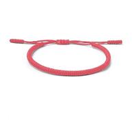 Genérico Bracciale tibetano | Tessuto a mano, regolabile da 15 a 24 cm, per uomo e donna, nodo tradizionale buddista | Amuleti della fortuna e protezione | Braccialetti di filo rosso | Bracciale filo