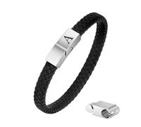 Generico Bracciale Uomo Pelle, Bracciale Con Lettera, Incisione Az, Braccialetti Intrecciati In Pelle Con Lettere, Braccialetti Vintage, Gioielli Per Papà Per Compleanno, Lettera A