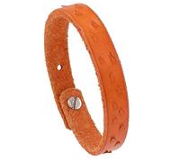 Generico bracciale uomo pelle, Bracciale in pelle conciata al vegetale per uomo, bracciale rigido intrecciato fatto a mano, gioielli vintage con custodia, regali di compleanno per fidanzato e miglio
