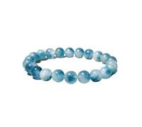 Generico Braccialetti di giada diaspro calcedonio blu classici