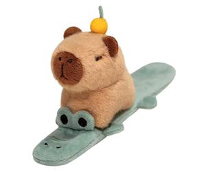 Generico Braccialetti pop per bambini, braccialetti schiaffo animali di peluche,Simpatico peluche Capibara in | Animale di per gatti, roba di capibara, braccialetto di schiaffi per animali per