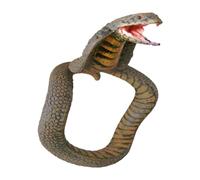 Generico Braccialetti serpente per uomo - Braccialetto di serpente di simulazione in PVC,Simulazione spaventosa Bracciale Cobra Anaconda Giocattoli ingannevoli di Halloween per uomini adulti