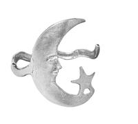 Generico Braccialetto Aperto Luna E Stella, Bracciale a con Stelle e Luna, Gioiello Moda Regolabile Per Donne Ragazze Mamme Sorelle Amiche Coppie