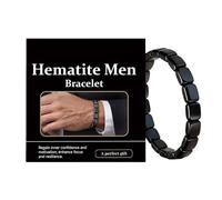 Generico Braccialetto Con Minerali,Accessorio Gioiello Maschile Per Stile Informale | Bracciale Per Uomini Che Infonde Sicurezza,Per Compleanno Laurea San Regalo Per Padre Marito Fidanzato