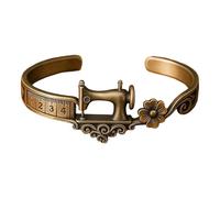Genérico Braccialetto da cucito, gioielli floreali vintage regolabili, gioielli a tema cucito, per regalo di compleanno, San Valentino, festa della mamma, uso quotidiano, casual, in