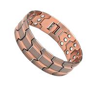 Genérico Braccialetto magnetico per uomo | Bracciali in rame da uomo per sollievo dal dolore - Gioielli da polso - Per benefici di energia e salute esercizio all'aperto attività e
