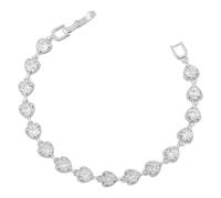 Generico Braccialetto scintillante ed elegante in rame colorato a forma di cuore per le donne Bracciali Gomma Personalizzati (D, One Size)