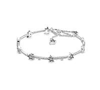 Generico bracciali donna argento Bracciale abbagliante in argento sterling, bracciale della serie Classic Star, gioielli da donna for le amiche(Color4,21cm)